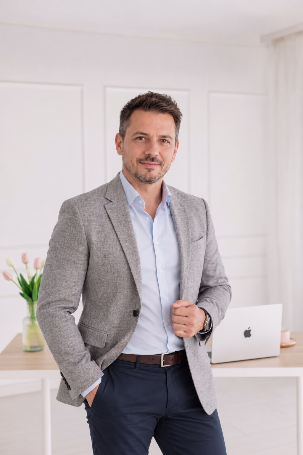 Profesjonalny portret w jasnym biurze